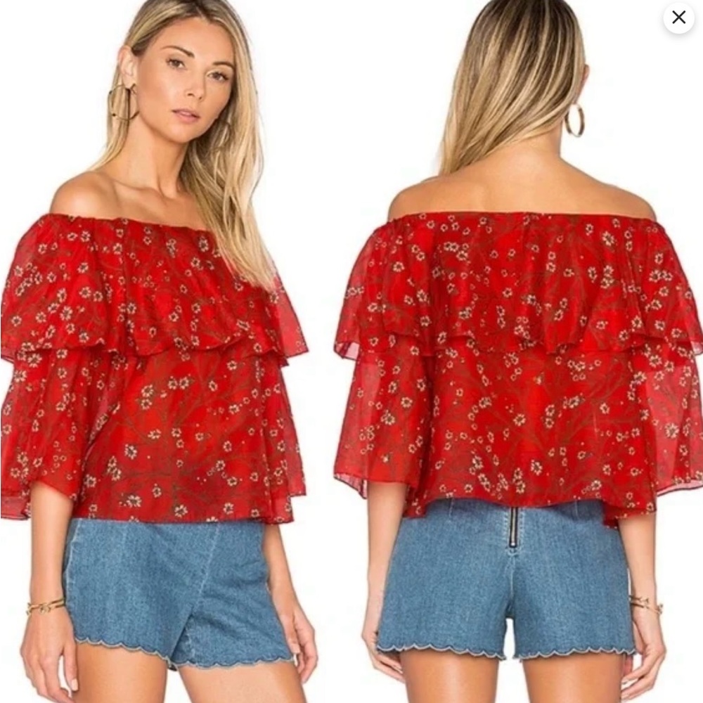 Meagan Off the Shoulder Daisy Top
